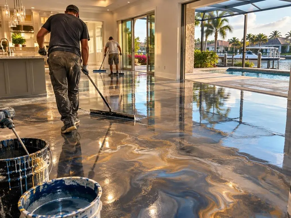 Metallic Epoxy Floors in Naples, FL
