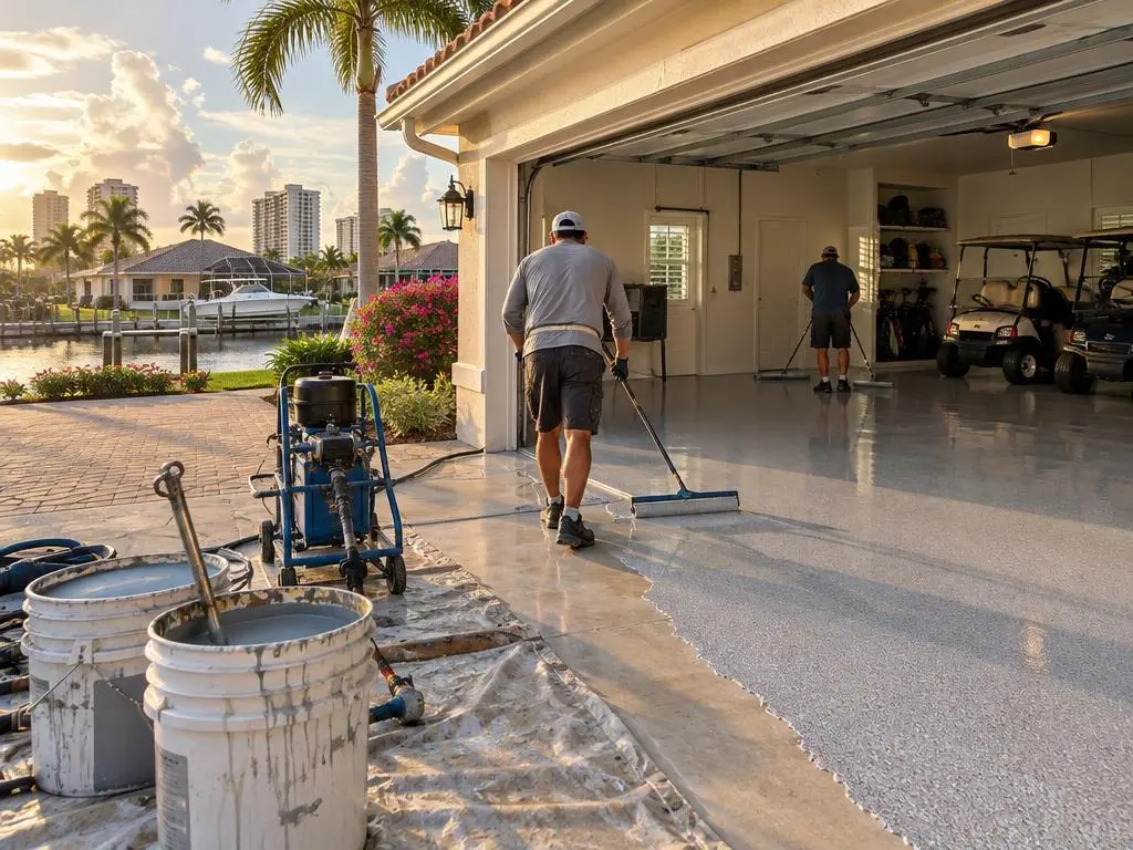 Polyaspartic Garage Floors in Naples, FL
